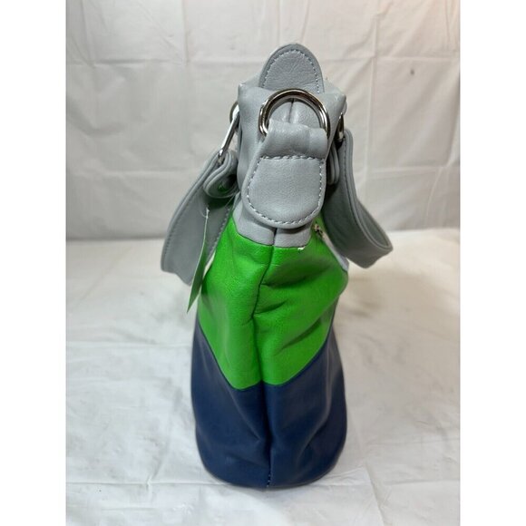 MG Collections MAWAR Purse Tri Tone Colored Chic Hobo Bag, Handheld Or Shoulder - Picture 7 of 16